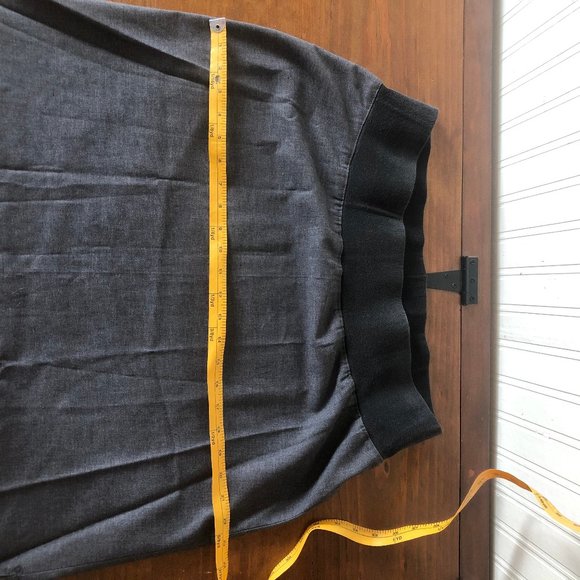 Handmade Embellished Charcoal Maternity Skirt - Picture 5 of 6